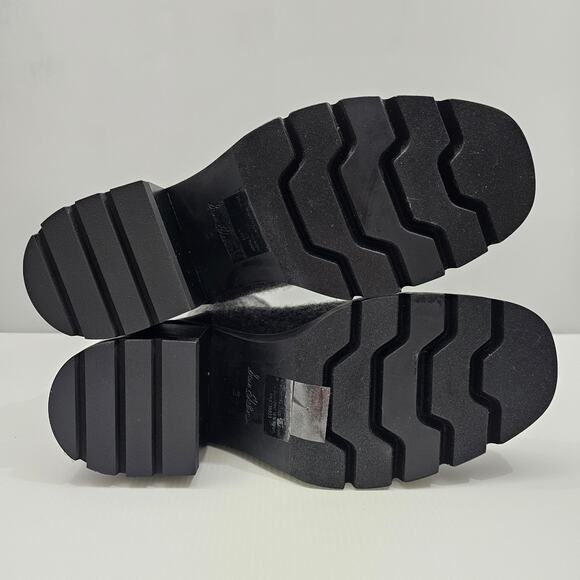 NEW Sam Edelman Rozanna Ankle Boot Women 9 Charcoal Gray Sweater Knit Block Heel - Picture 12 of 14